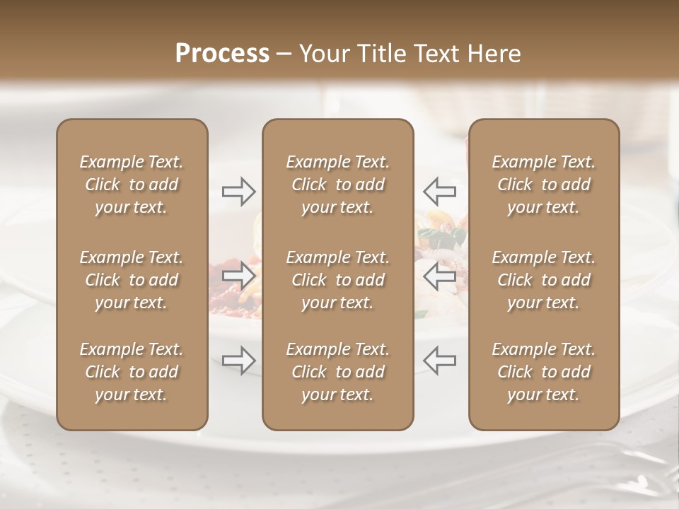 A Plate Of Food And A Bottle Of Wine On A Table PowerPoint Template