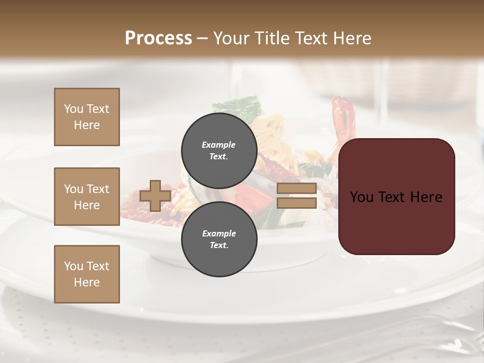A Plate Of Food And A Bottle Of Wine On A Table PowerPoint Template