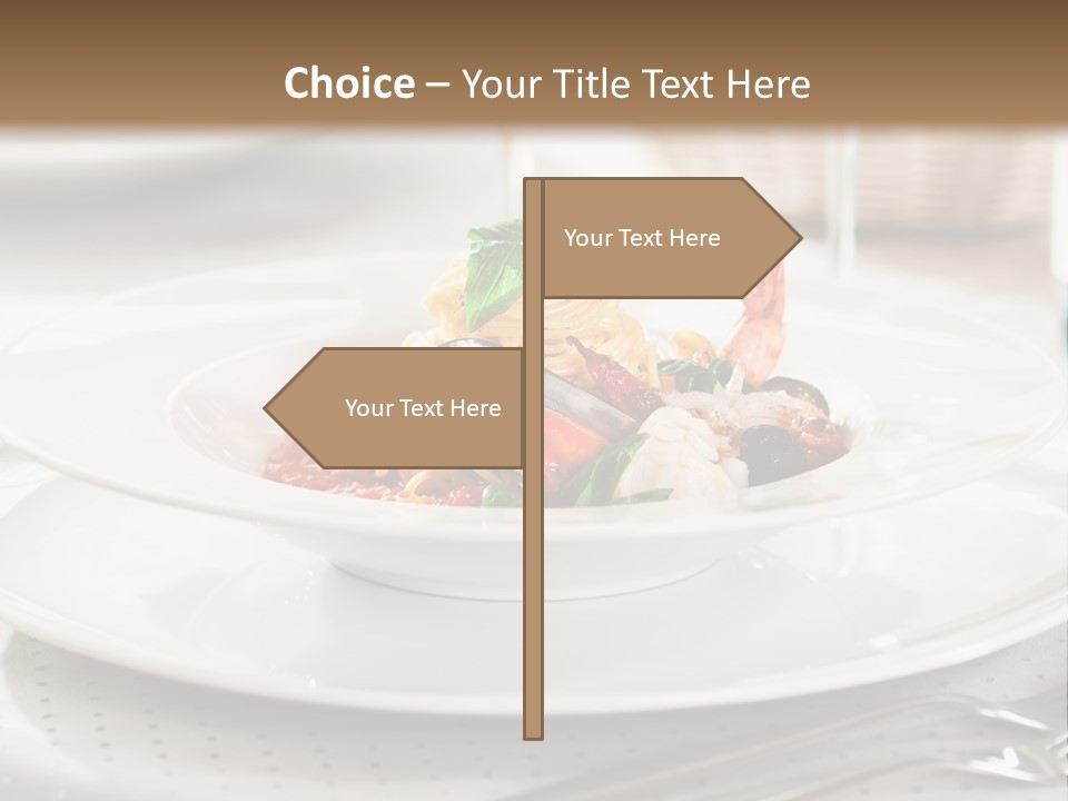 A Plate Of Food And A Bottle Of Wine On A Table PowerPoint Template