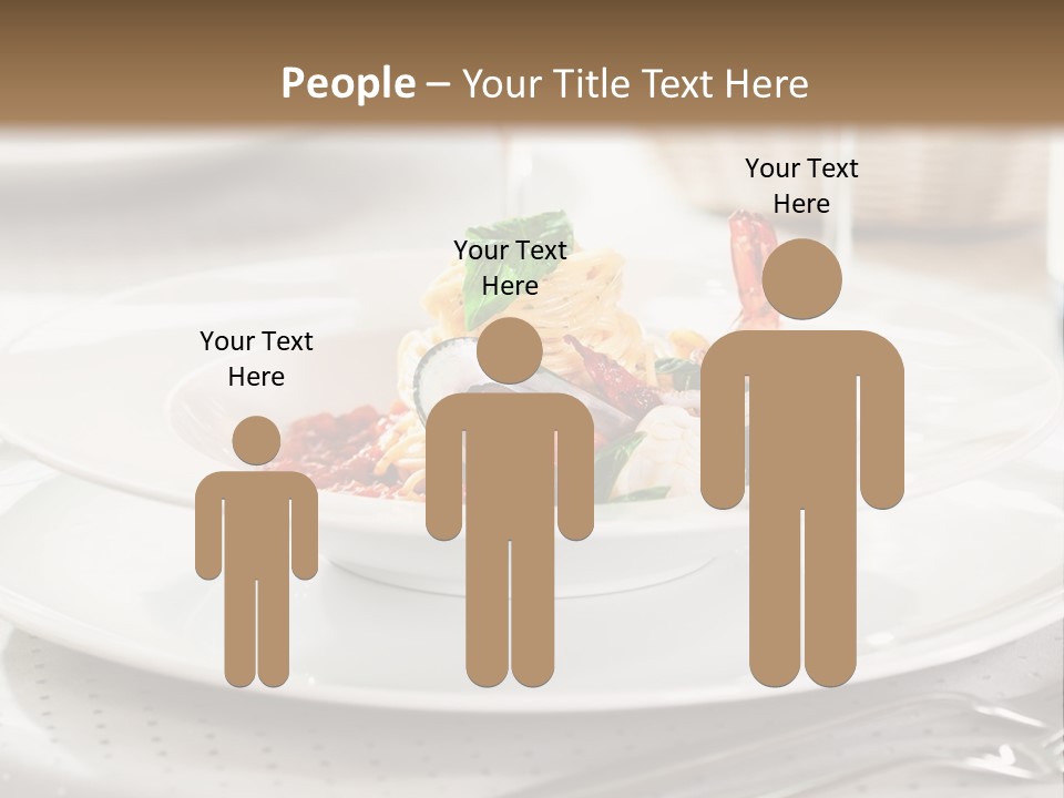 A Plate Of Food And A Bottle Of Wine On A Table PowerPoint Template