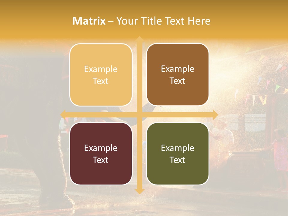 A Man And A Child Riding On The Back Of An Elephant PowerPoint Template