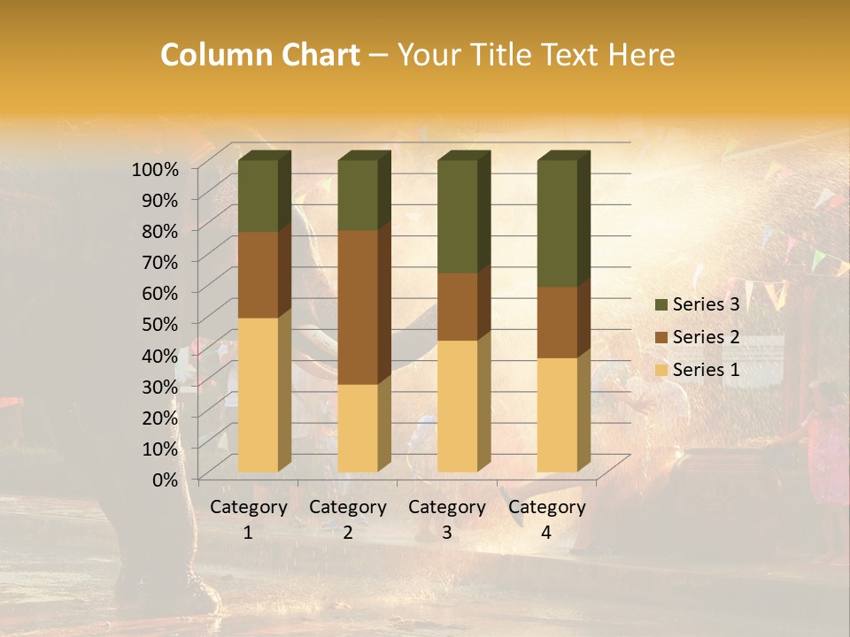 A Man And A Child Riding On The Back Of An Elephant PowerPoint Template