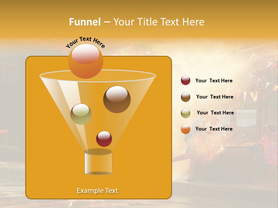 A Man And A Child Riding On The Back Of An Elephant PowerPoint Template