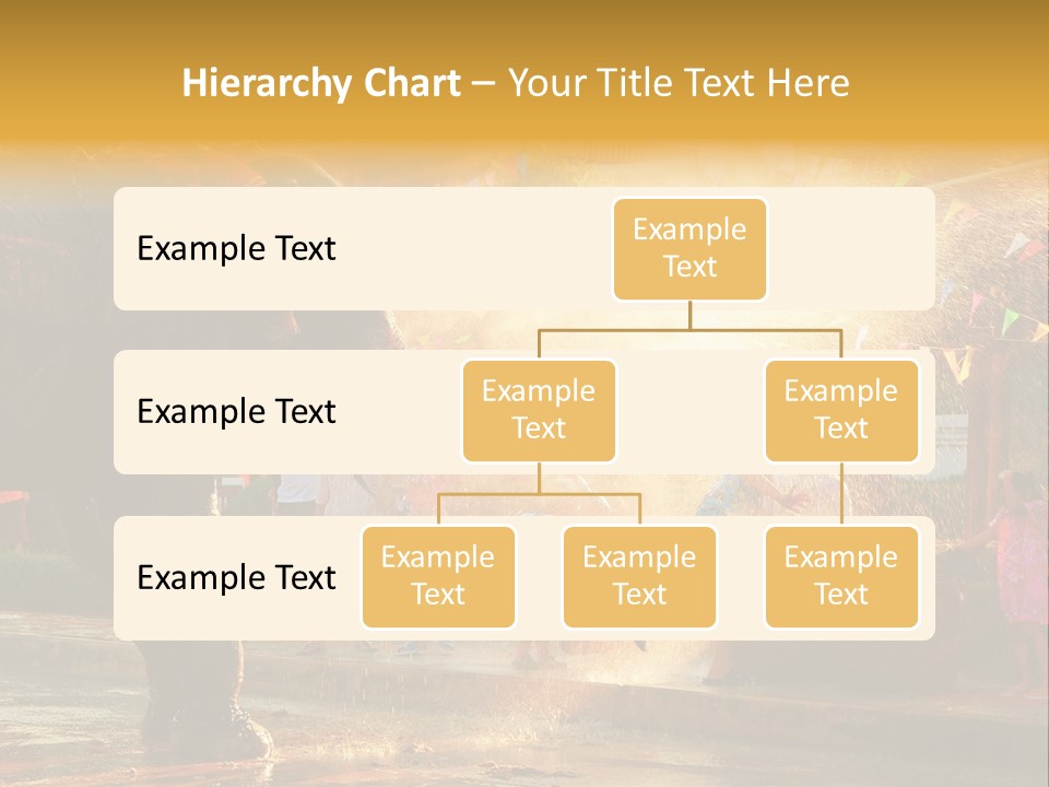 A Man And A Child Riding On The Back Of An Elephant PowerPoint Template