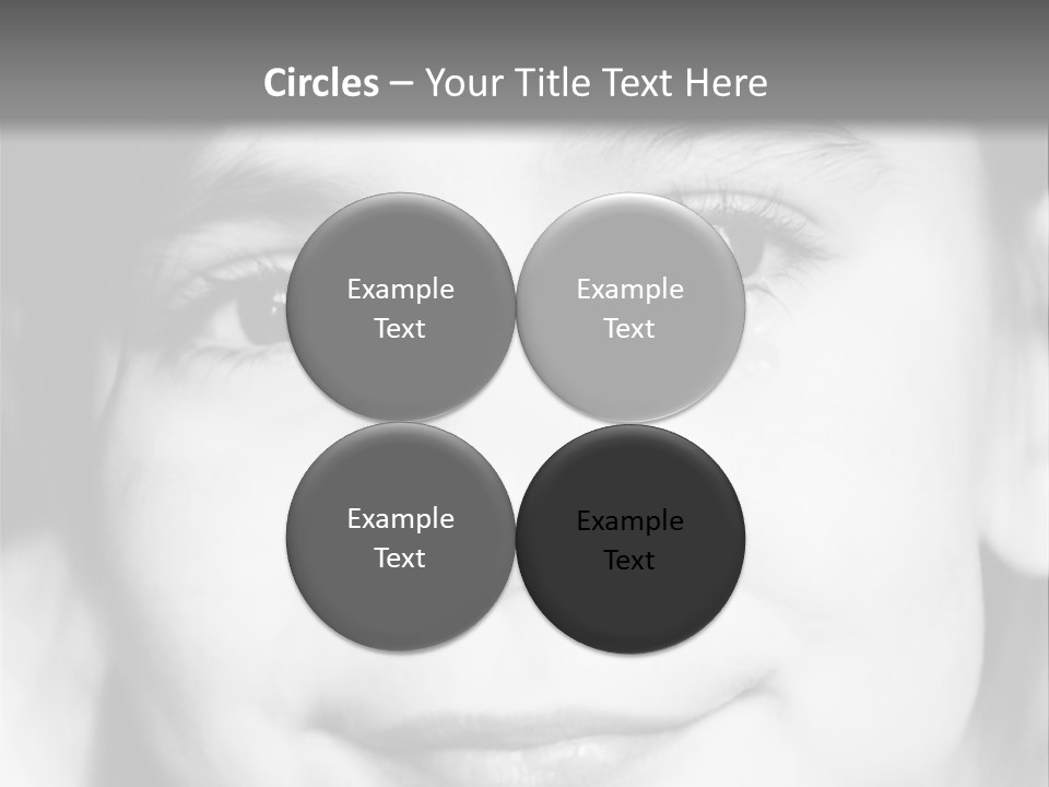 A Young Girl Smiling For The Camera With A Gray Background PowerPoint Template