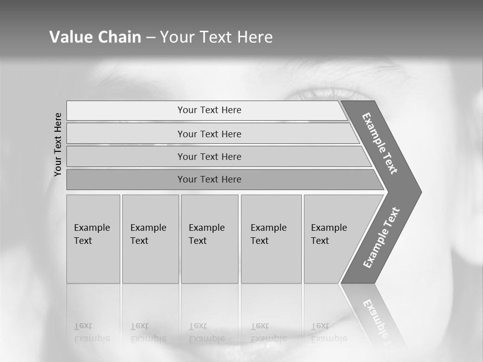 A Young Girl Smiling For The Camera With A Gray Background PowerPoint Template