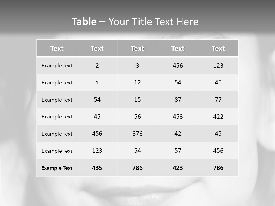 A Young Girl Smiling For The Camera With A Gray Background PowerPoint Template