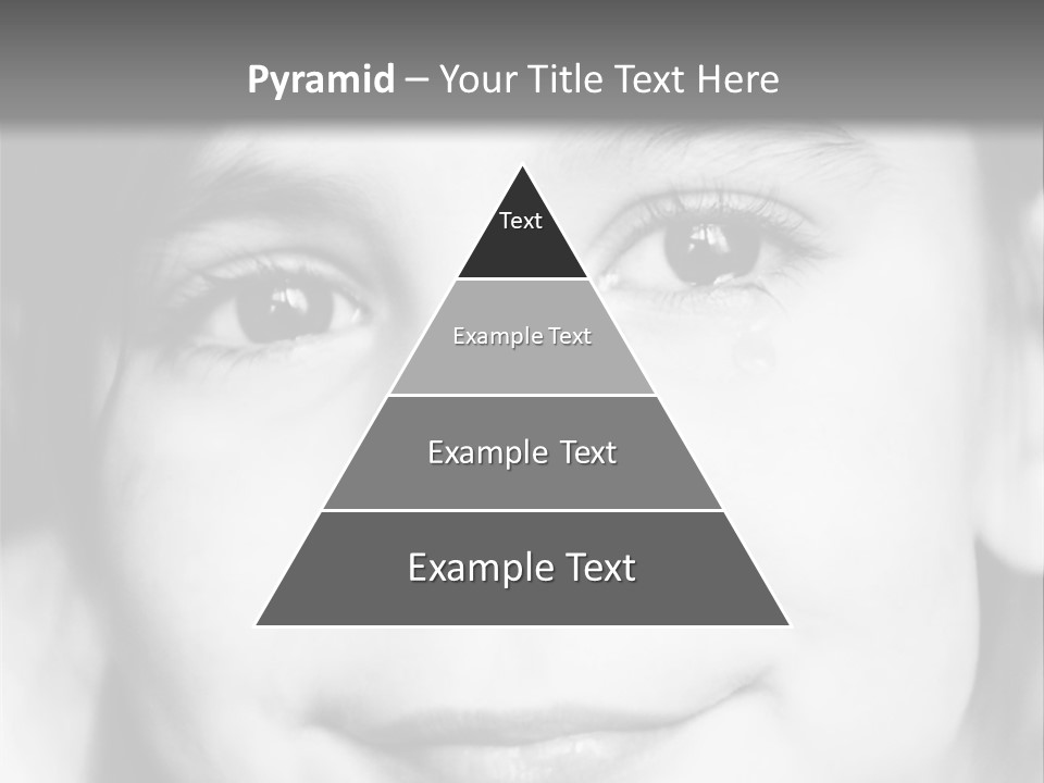 A Young Girl Smiling For The Camera With A Gray Background PowerPoint Template