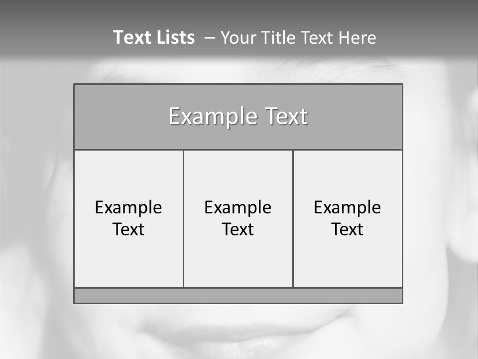 A Young Girl Smiling For The Camera With A Gray Background PowerPoint Template