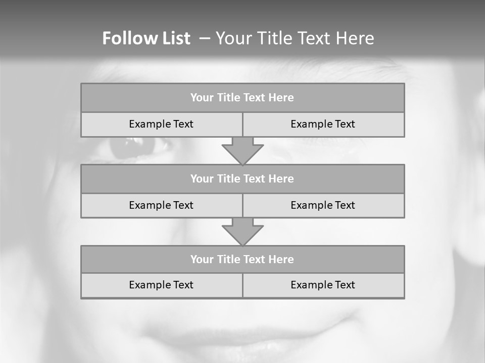 A Young Girl Smiling For The Camera With A Gray Background PowerPoint Template