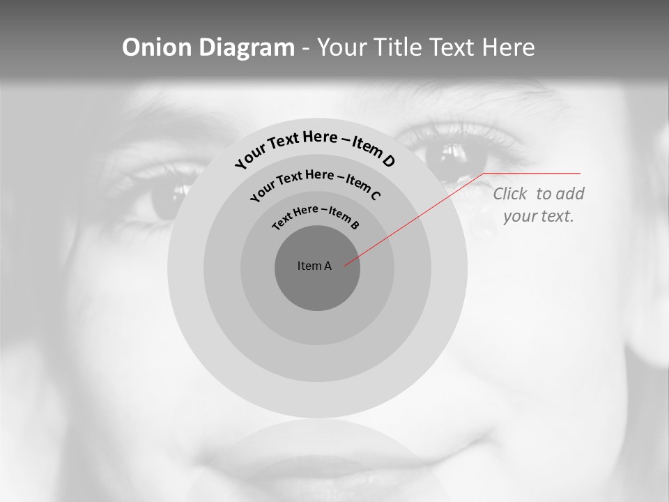 A Young Girl Smiling For The Camera With A Gray Background PowerPoint Template