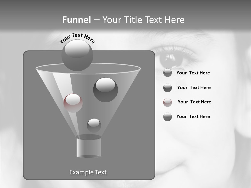 A Young Girl Smiling For The Camera With A Gray Background PowerPoint Template