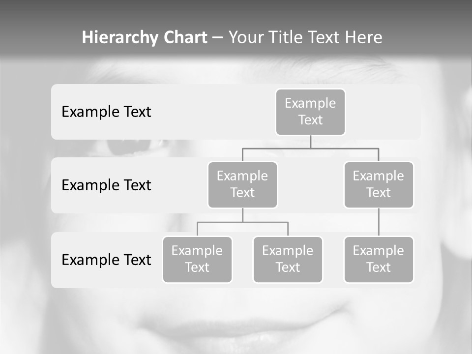 A Young Girl Smiling For The Camera With A Gray Background PowerPoint Template