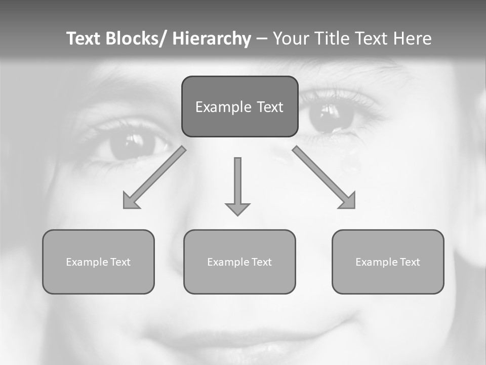A Young Girl Smiling For The Camera With A Gray Background PowerPoint Template