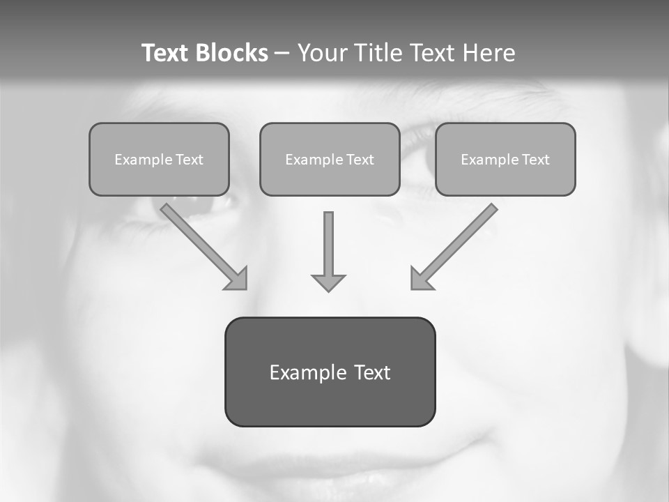 A Young Girl Smiling For The Camera With A Gray Background PowerPoint Template