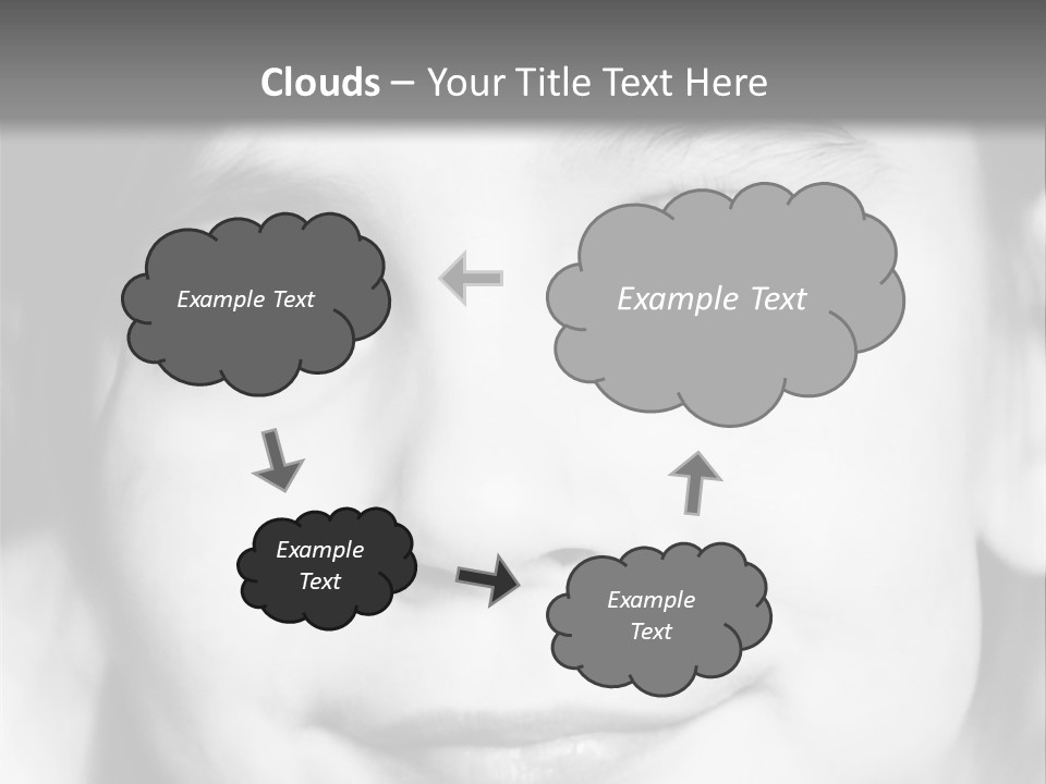 A Young Girl Smiling For The Camera With A Gray Background PowerPoint Template