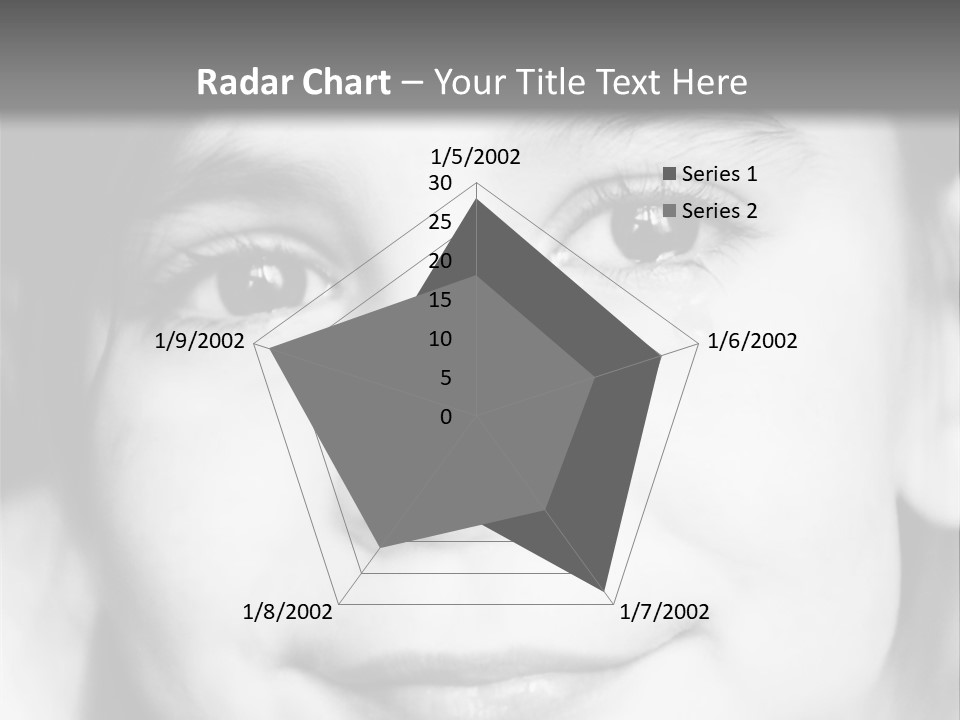A Young Girl Smiling For The Camera With A Gray Background PowerPoint Template