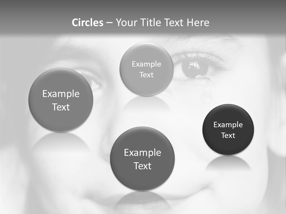 A Young Girl Smiling For The Camera With A Gray Background PowerPoint Template