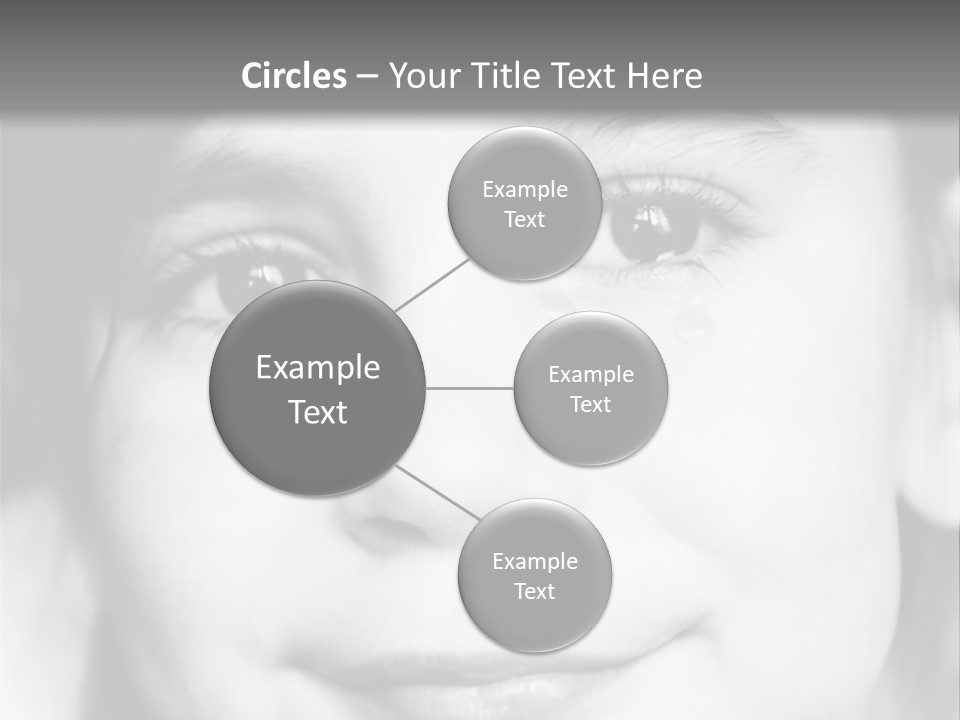 A Young Girl Smiling For The Camera With A Gray Background PowerPoint Template