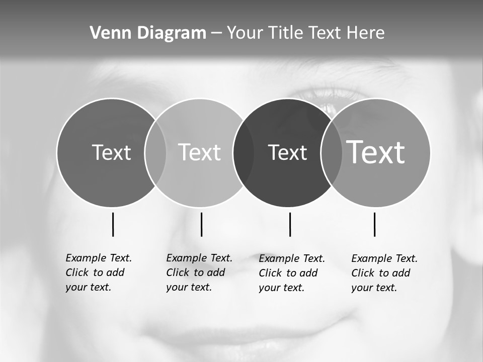 A Young Girl Smiling For The Camera With A Gray Background PowerPoint Template