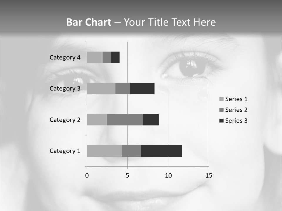 A Young Girl Smiling For The Camera With A Gray Background PowerPoint Template