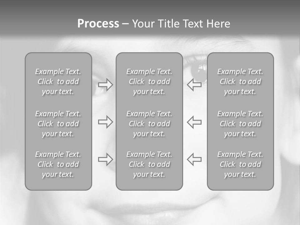 A Young Girl Smiling For The Camera With A Gray Background PowerPoint Template