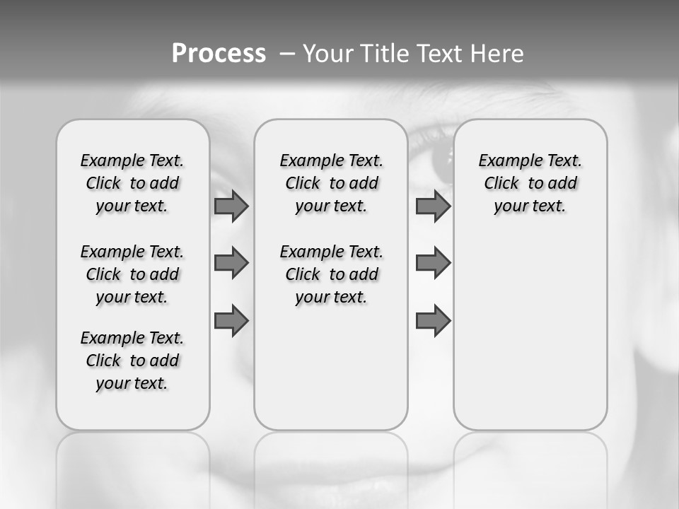 A Young Girl Smiling For The Camera With A Gray Background PowerPoint Template