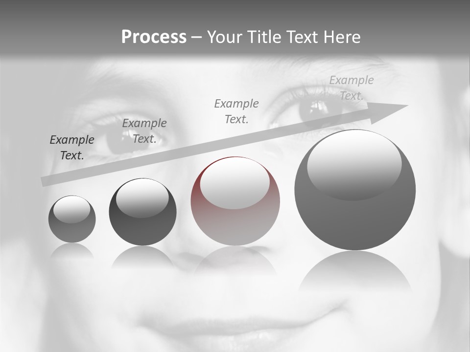 A Young Girl Smiling For The Camera With A Gray Background PowerPoint Template