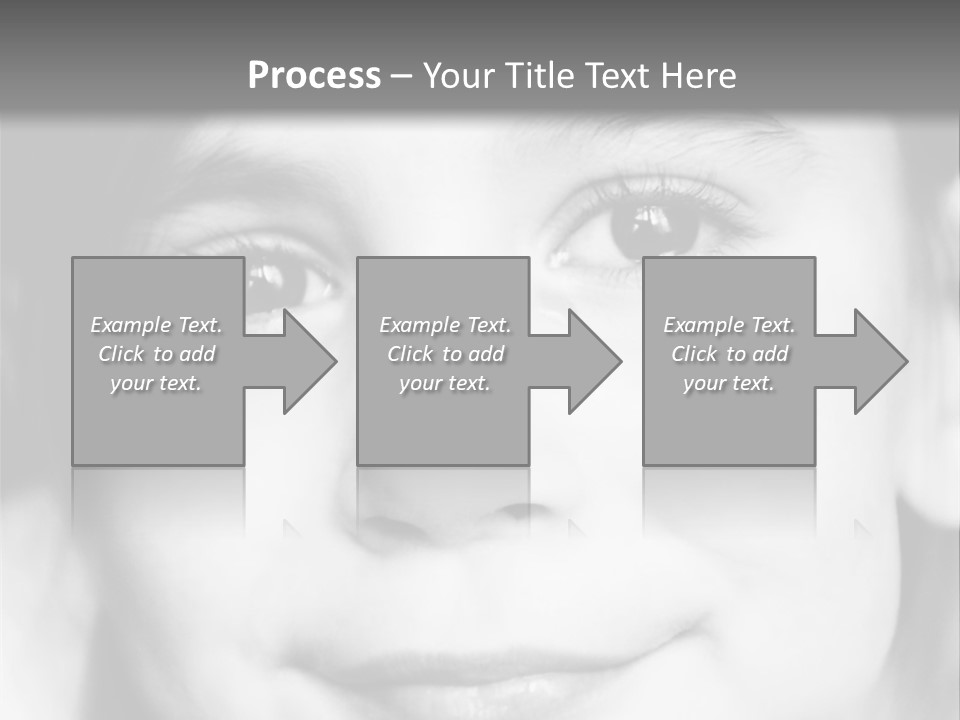 A Young Girl Smiling For The Camera With A Gray Background PowerPoint Template
