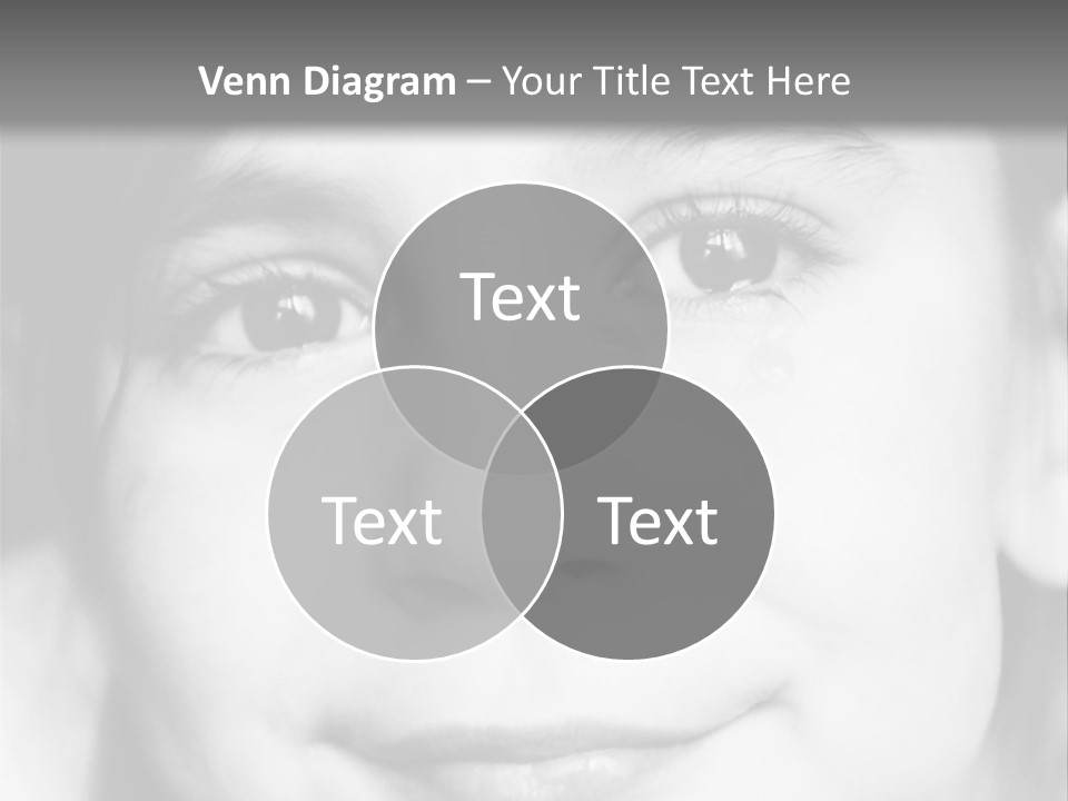 A Young Girl Smiling For The Camera With A Gray Background PowerPoint Template