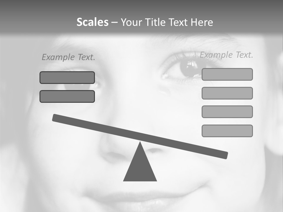 A Young Girl Smiling For The Camera With A Gray Background PowerPoint Template