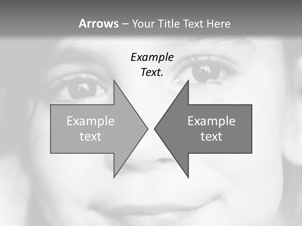 A Young Girl Smiling For The Camera With A Gray Background PowerPoint Template