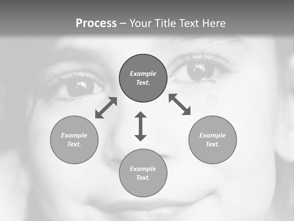 A Young Girl Smiling For The Camera With A Gray Background PowerPoint Template