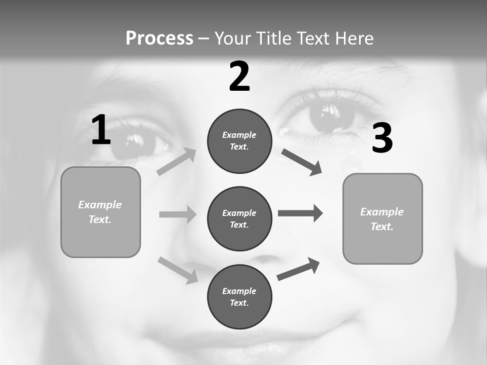 A Young Girl Smiling For The Camera With A Gray Background PowerPoint Template