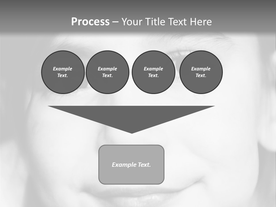 A Young Girl Smiling For The Camera With A Gray Background PowerPoint Template