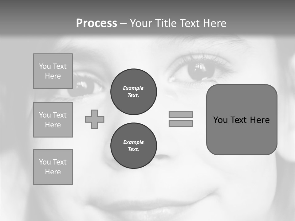A Young Girl Smiling For The Camera With A Gray Background PowerPoint Template