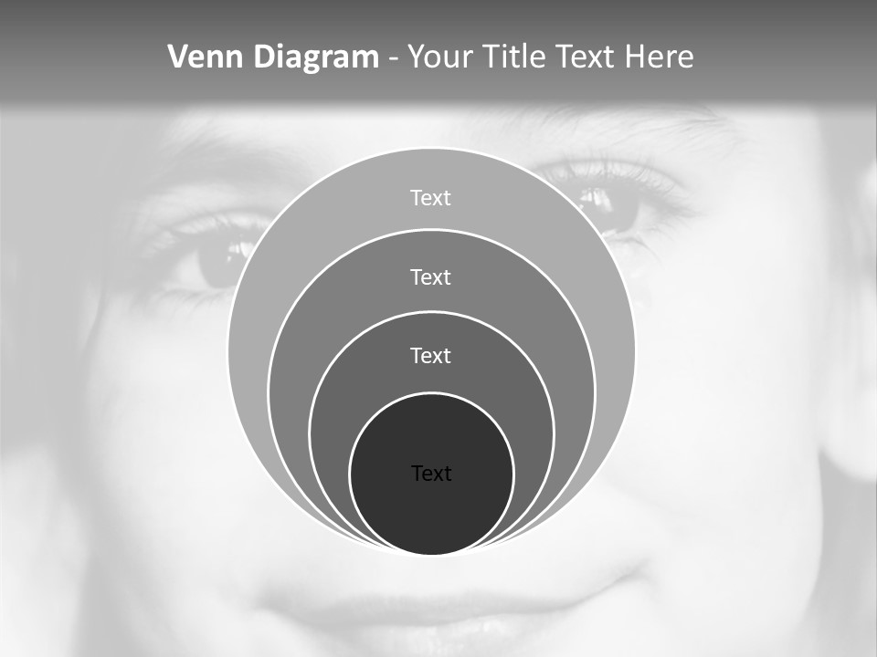 A Young Girl Smiling For The Camera With A Gray Background PowerPoint Template