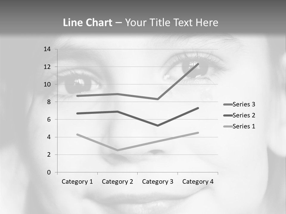 A Young Girl Smiling For The Camera With A Gray Background PowerPoint Template