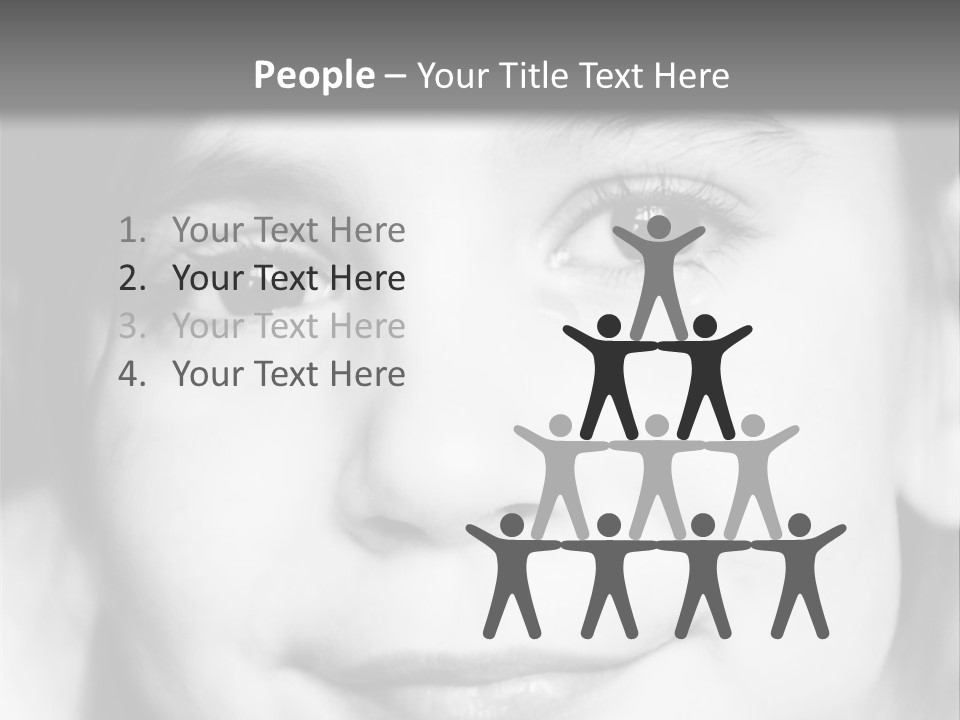 A Young Girl Smiling For The Camera With A Gray Background PowerPoint Template