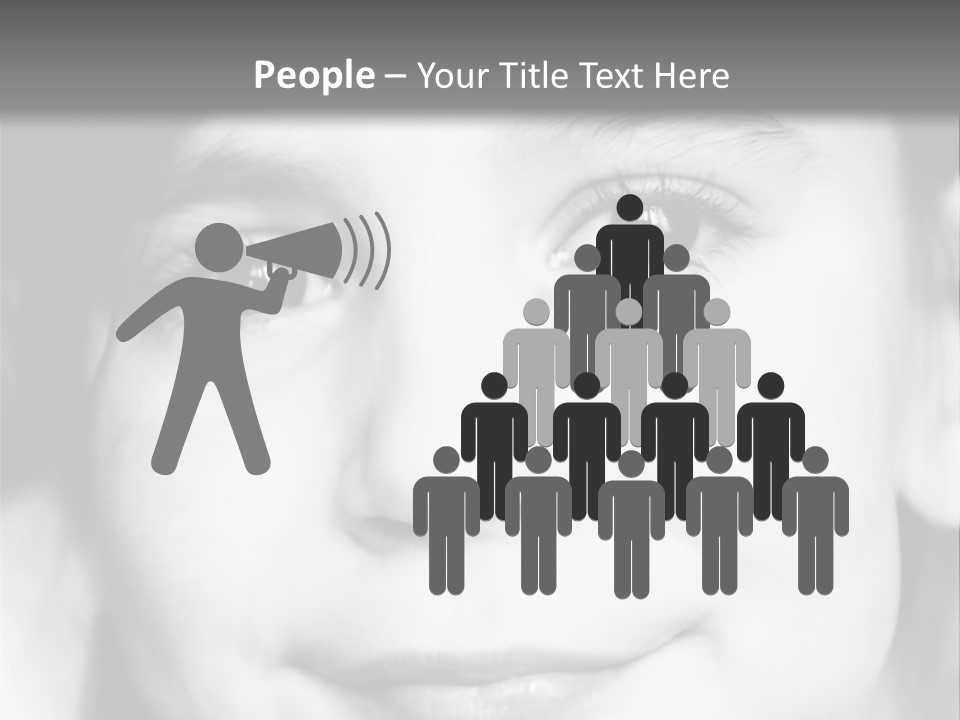 A Young Girl Smiling For The Camera With A Gray Background PowerPoint Template