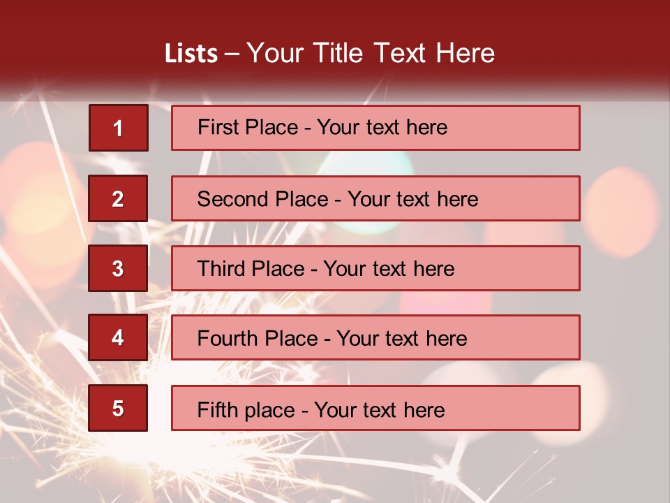 A Fireworks With Blurry Lights In The Background PowerPoint Template
