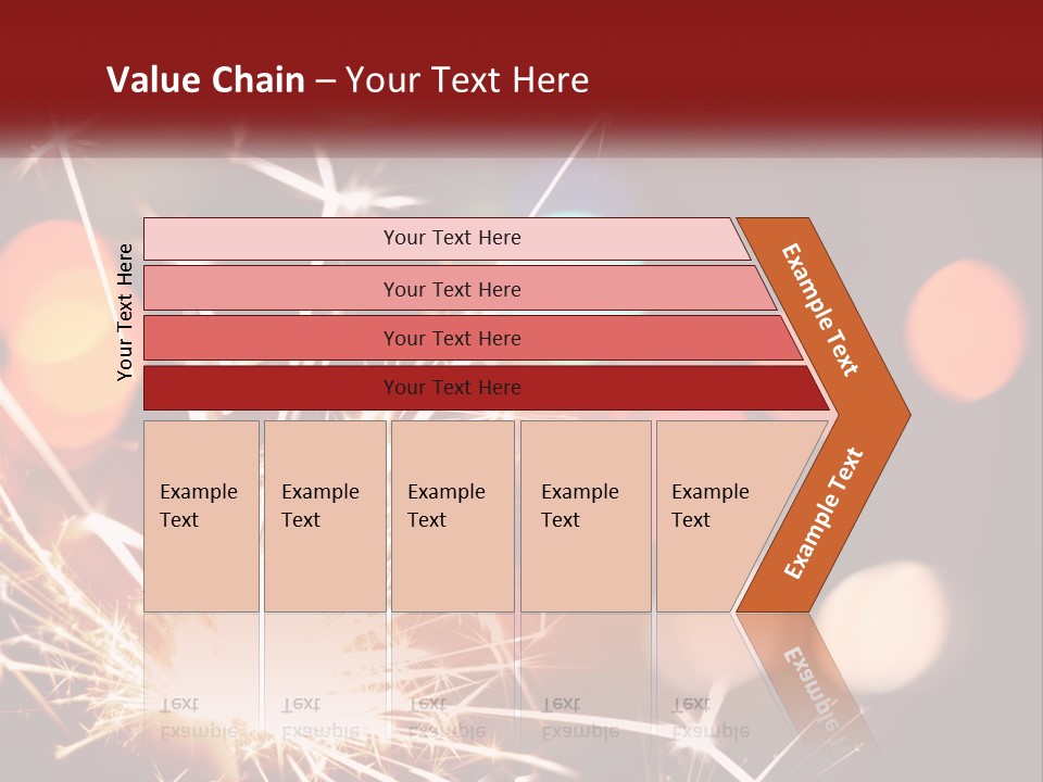 A Fireworks With Blurry Lights In The Background PowerPoint Template