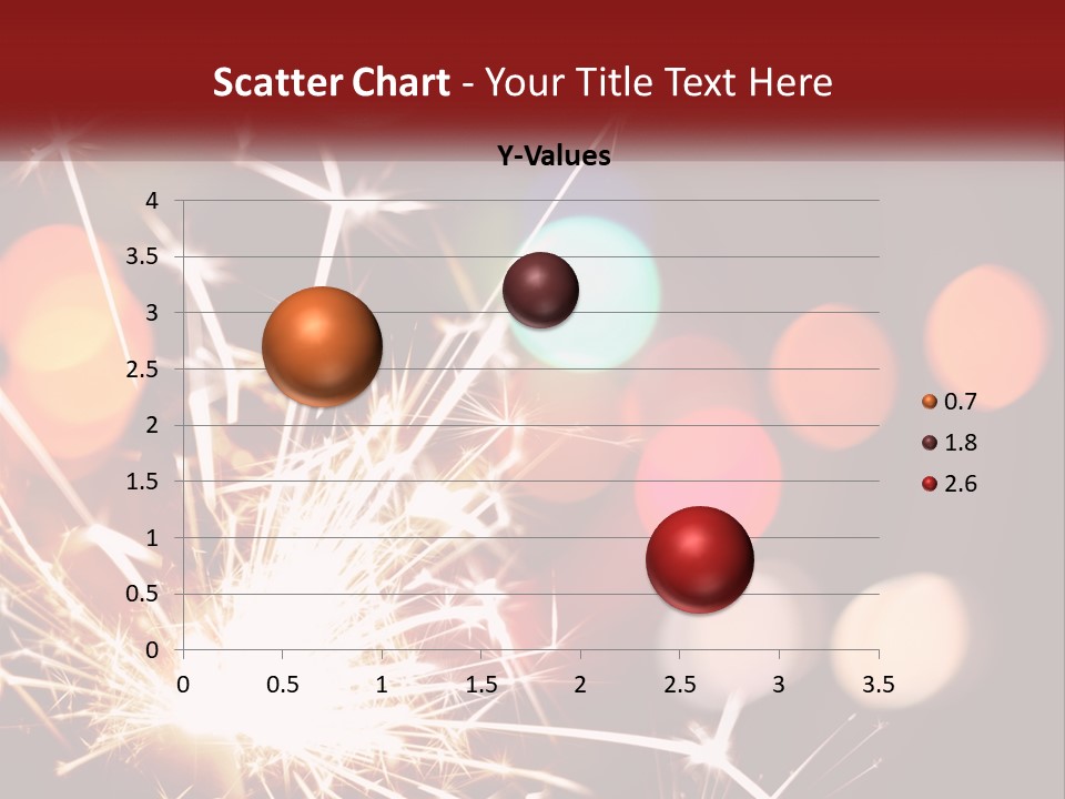 A Fireworks With Blurry Lights In The Background PowerPoint Template