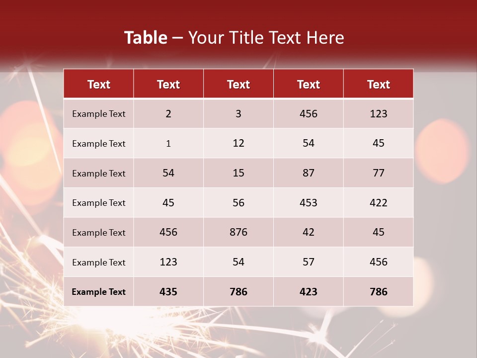 A Fireworks With Blurry Lights In The Background PowerPoint Template