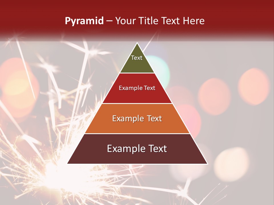 A Fireworks With Blurry Lights In The Background PowerPoint Template