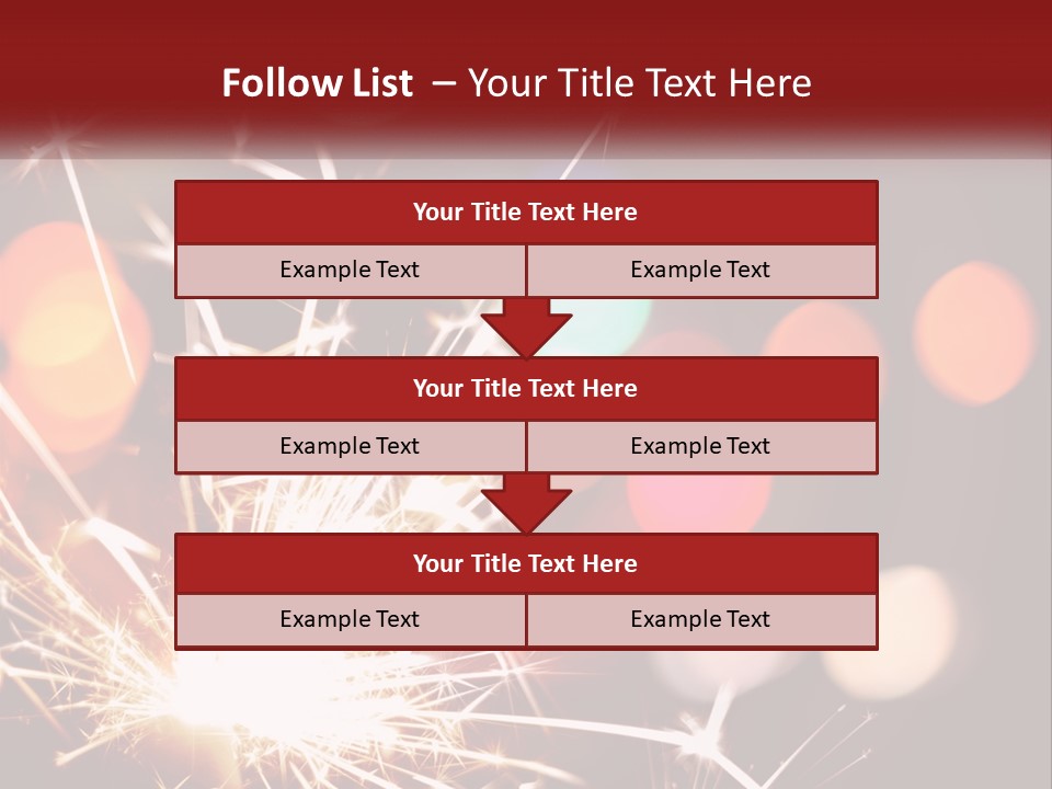 A Fireworks With Blurry Lights In The Background PowerPoint Template