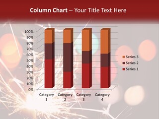 A Fireworks With Blurry Lights In The Background PowerPoint Template