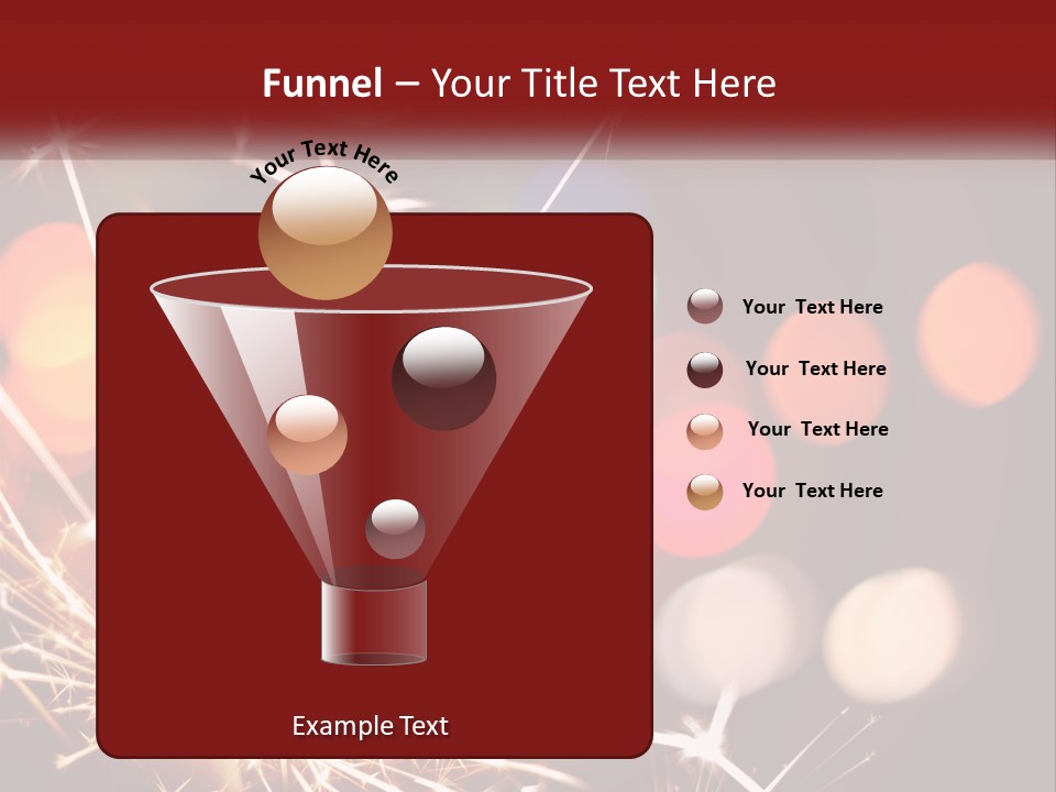 A Fireworks With Blurry Lights In The Background PowerPoint Template