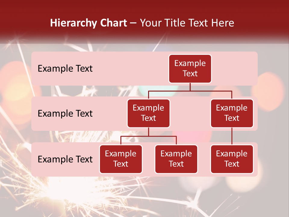 A Fireworks With Blurry Lights In The Background PowerPoint Template