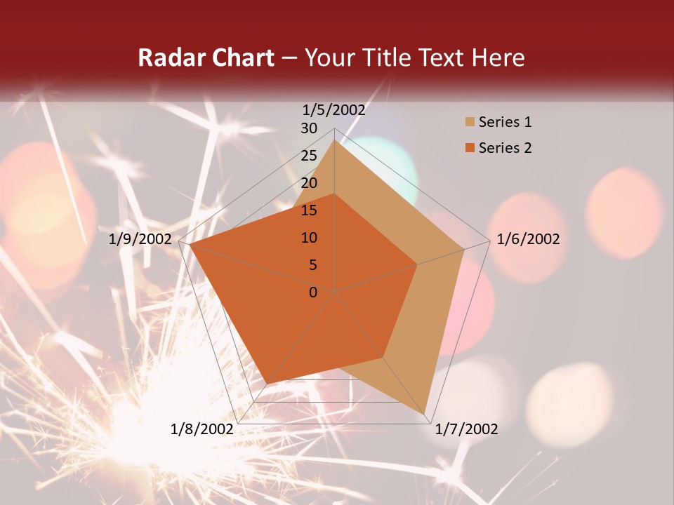A Fireworks With Blurry Lights In The Background PowerPoint Template